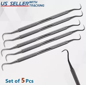 SET OF 5* SICKLE SCALER H6-H7 DENTAL HAND TOOLS INSTRUMENTS GERMAN STAINLESS - Picture 1 of 3