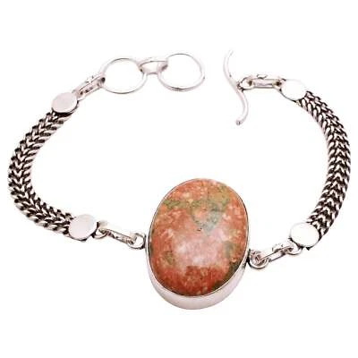 Unakit Edelstein Versilbert Armband Handmade Schmuck Geschenk 16 G BR-1183 - Bild 1 von 3