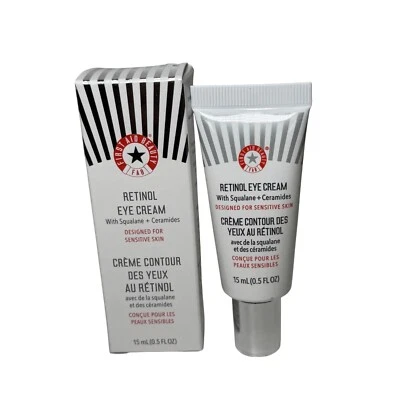 First Aid Beauty Retinol Eye Cream Squalane + Ceramides Sensitive Skin 0.5oz - Image 1 of 4