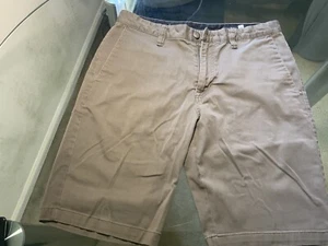 Volcom Shorts Mens 32 Brown Flat Front Board Skateboarder Casual Shorts - Picture 1 of 4