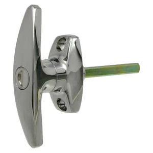 2978 - Manija de puerta de garaje L&F 1638 grande en T - Husillo CP 8 mm x 45 mm - Imagen 1 de 1