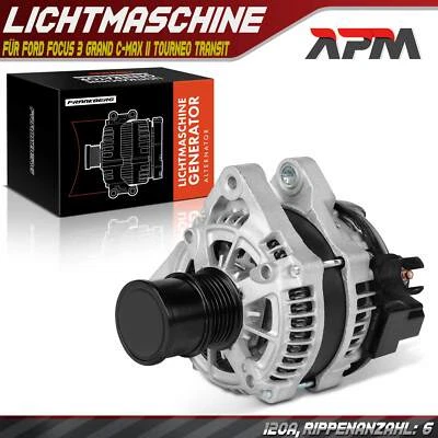Generatore alternatore 120A 12V per Ford Focus 3 Grand C-Max II Tourneo Transit - Immagine 1 di 4
