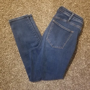 Pantalones de mezclilla azules ajustados plateados High Note - talla W32/L29 - de gran altura - Imagen 1 de 13