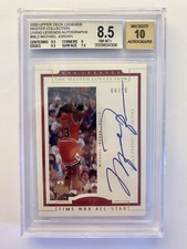 Michael Jordan Auto - 2000 Upper Deck Legends Master Collection BGS 8.5 Auto 10