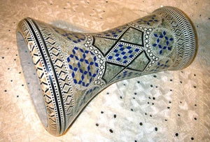 Bauchtanz Tabla Darbuka Trommel Belly dance Drum Perlmutt Mosaik - Bild 1 von 5