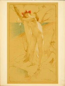 ORIGINAL VINTAGE FRENCH POSTER L'INCONNU BY CABLET ESTAMPE MODERNE 1897 - Picture 1 of 1