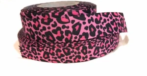 Leopard Print Grosgrain Ribbon 22mm (7/8") and 16mm (5/8") - 2 metres - Picture 1 of 1