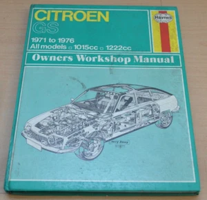 CITROEN GS 1971 - 1976 1015 1222 cc Manual Haynes Reparaturanleitung H290 - Picture 1 of 1