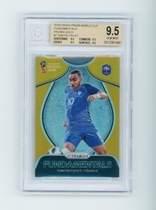 2018 Dimitri Payet Panini Prizm World Cup Fundamentals Gold France 1/10 BGS 9.5