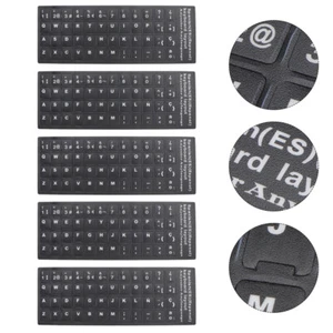 5 Sheets Spanische Tastaturaufkleber Laptop-Tastatur-Aufkleber Computerzubehör - Bild 1 von 12