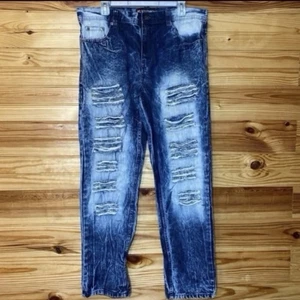 SouthPole y2k acid wash ripped distressed Herren 36x32 Jeans - Bild 1 von 6