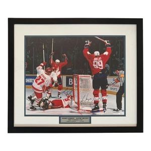 Wayne Gretzky Mario Lemieux Autograph Signed 87 Canada Cup 16x20 Photo JSA LOA - Picture 1 of 6