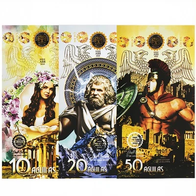 Mitología Griega Billetes Set 10 20 50 Águilas Coleccionables Billetes Coleccionables Foto 1 de 4