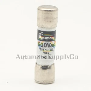 1PC Bussmann KTK-15 (KTK-15) 15Amp Limitron Fast Acting Supplementary Fuse 600V - Picture 1 of 2