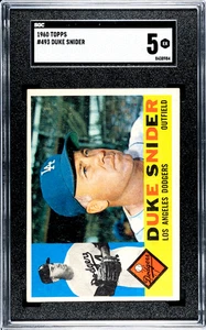 1960 Topps Baseball Duke Snider #493 SGC 5 - Picture 1 of 2