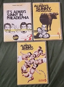 its always sunny in philadelphia dvd Season Lot 3, 4 & 5 - Foto 1 di 3
