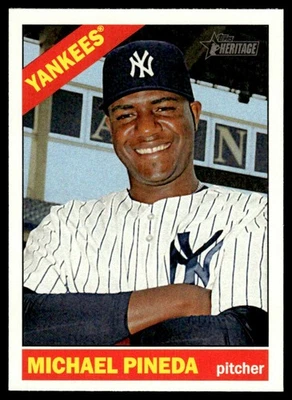 Michael Pineda 2015 Topps Heritage #160 New York Yankees 26458 Baseball Card - Image 1 of 2