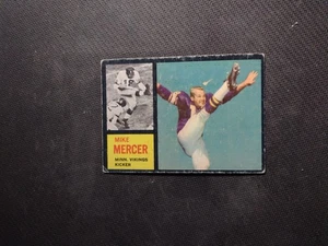 1962 Topps #97 SP Mike Mercer Minnesota Vikings No Creases ItemB - Picture 1 of 2