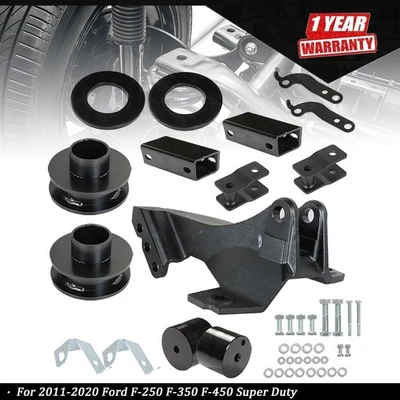 For Ford F-250 Super Duty 2011-2020 2.5" Leveling Kit With Track Bar Bracket Foto 1 de 4