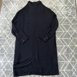 COS Cold Shoulder Midi Dress Women’s UK 12 Black Smart Dress - Picture 1 of 8