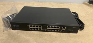 GWSecurity GWSW1602G PoE Switch 16 Port 10/100M +2 Gigabit Uplink +1 SFP Uplink - Afbeelding 1 van 6