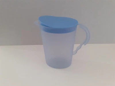 Blaues Milchkännchen, Kännchen, Junge Welle, Tupper, Tupperware, 300 ml, 4078B-4 - Bild 1 von 4
