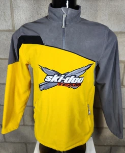 Ski-Doo Team Racing Yellow and Gray Quarter Zip Men's Small Jacket - Picture 1 of 21