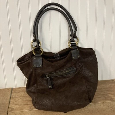 BOLSO HOBO DONALD J PLINER GAMUZA CUERO EN RELIEVE, BOLSO, SOBRE EL HOMBRO TOTE Foto 1 de 4