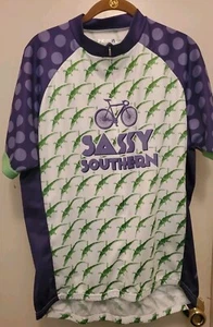 Primal Wear 2016 Sassy Southern Radtrikot - Herren XL Reißverschluss vorne Alligator-Druck - Bild 1 von 13