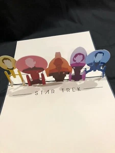 Star Trek 3D Pop Up Card TV Show 70s Birthday Anniversary Love Father's Day Son - Picture 1 of 1