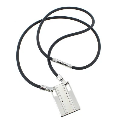 Rochet Roma H-1 Stainless Steel Industrial Design Pendant w/ Cord - Image 1 of 4