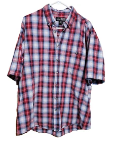 Canyon Guide Outfitters camicia uomo manica corta a quadri con bottoni taglia 2XT - Foto 1 di 9