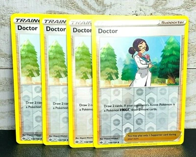 Doctor 134/198 Trainer Reverse Holo Pokemon Card Chilling Reign - Image 1 of 4