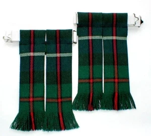 KILT FLASHES TARTAN ROBERTSON MODERN HUNTING WORSTED WOOL MADE IN SCOTLAND GENTS - Picture 1 of 3