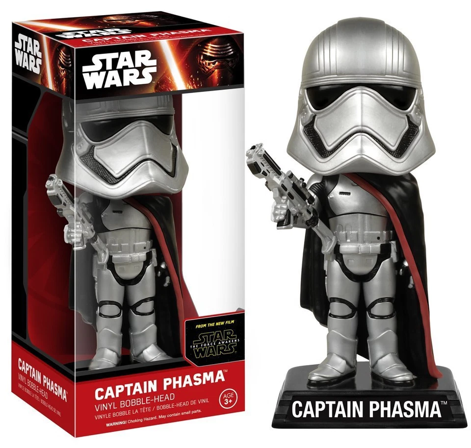 Star Wars 7 Force Awakens- Captain Phasma Wacky Wobbler Bobble Head - Image 1 of 1