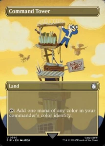 Command Tower (Borderless FOIL) Universes Beyond Fallout MTG NM #360 - NOT SURGE - Picture 1 of 1
