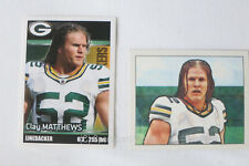 CLAY MATTHEWS - 2 Mini Cards/ Sticker: 2011 Topps -  #9 (1950 Bowman)
