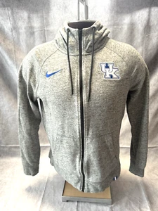 Felpa con cappuccio Nike NCAA Kentucky Wildcats uomo media full zip grigia con cappuccio - Foto 1 di 7