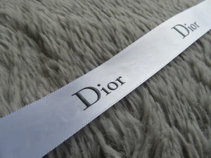 DIOR Embossed White Satin Ribbon x2m (200cm) 20mm wide Crafting Gift Wrap Bows - Picture 1 of 3
