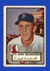 1952 Topps Set-Break #404 Dick Brodowski VG-VGEX (crease) *GMCARDS*