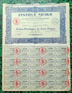 Paris XVI ème 10 Rue Nicolo - Institut de Santé - Héliothérapie - Cure 1924 N° 2 - Picture 1 of 1