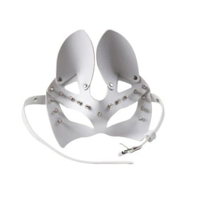 Cosplay Punk Sexy Zorro Media Cara Plata Remache Halloween Máscara Fiesta Disfraz Accesorios Foto 1 de 4