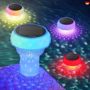 AUINSKY Solar Poolbeleuchtung, LED Schwimmende Pool Licht mit Fernbedienung, - Bild 1 von 7