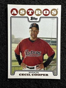 CECIL COOPER #404 2008 Topps Béisbol Cantidad Astros de Houston - Imagen 1 de 2