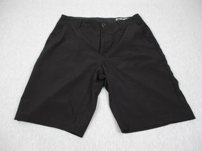 Volcom Surf & Turf Shorts Mens 31 Black 4 Way Stretch Hybrid Golf Skate - Image 1 of 4