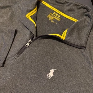 Polo Ralph Lauren Performance 1/4 Zip Pullover Long Sleeve Activewear Top Mens M - Picture 1 of 9