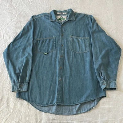 Camisa para hombre Quiksilver QSD de mezclilla de agua salada de colección de los 90 M mediana Foto 1 de 4