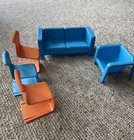 Barbie Vintage Mod Townhome Furniture- 5 pieces