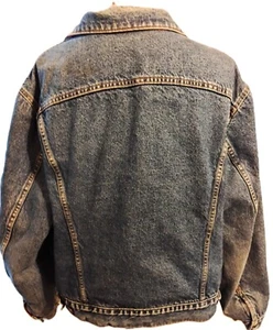 Chaqueta vaquera vintage años 80 Levi’s de franela a cuadros forrada ancho-manga larga-22" - Imagen 1 de 5