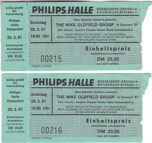 The Mike Oldfield Group in concert `81 zwei Karten - Bild 1 von 1